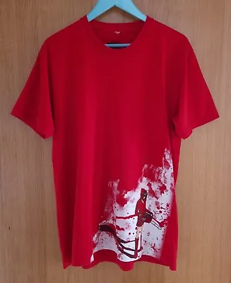 'The Red' Girl With Chainsaw T Shirt Mens Large Red • £12