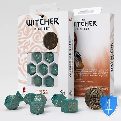 Q-Workshop The Witcher Triss - The Beatiful Healer Dice Set (8) D&D RPG • $15