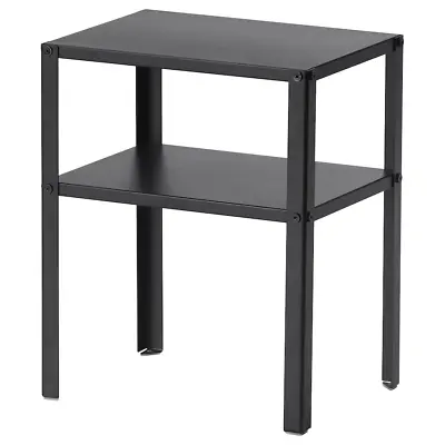 £19.99 • Buy Metal BLACK KNARREVIK Bedside Table, Side Table, Living Room, Bedroom 37x28 Cm