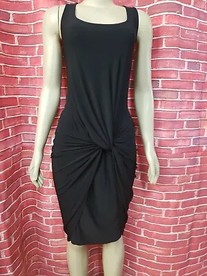 Marc Bouwer Black Knotted Front Women's Size M Bodycon Sleeveless Dress #CB7  • $179