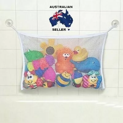 Bathroom Home Storage Bag Organiser Waterproof Suction Cup Bag Mesh Bathroom • $11