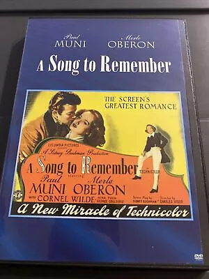 A Song To Remember-Sony Select MOD DVD-Merle Oberon-Paul Muni • $7