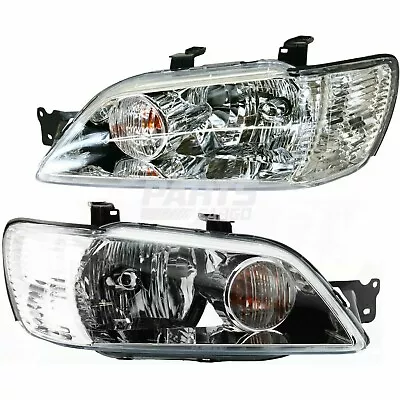 Left And Right Side Fits 2002-2003 Mitsubishi Lancer Halogen Headlight Assembly • $166.30