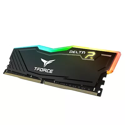 TeamGroup T-Force Delta R 8GB DDR4 3200MHz RAM (TF3D48G3200HC16FBK) • $15.99