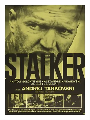 $9.74 • Buy Movie Poster Print STALKER Andrei Tarkovsky Soviet Film Swiss Edition 18x24 