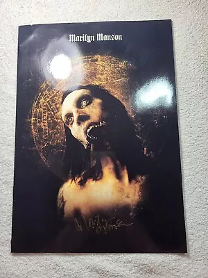 Marilyn Manson Japan 2001 Guns God And Government Tour Program Book SIGNED  • $299.99