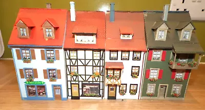 Ho Gauge 1:87 Terraced Houses And Shop X 4 Vgc Kibri Or Faller? Built Kits • £14.99