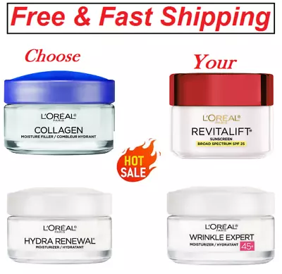 L'Oreal Paris Collagen Moisture Filler Day Night Cream 1.7 Oz.Choose Types • $13.55