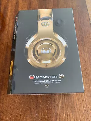 Monster 24k Professional DJ On-Ear Headphones - Gold • $395