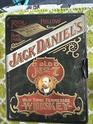 Jack Daniels Vintage Tin Container Gold No. 7 Whiskey Collectible • $25