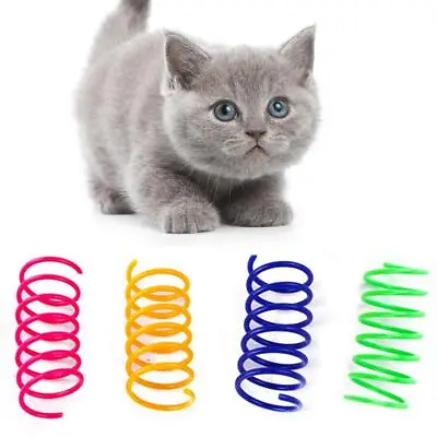 $1.93 • Buy 20x Kitten Cat Spring Bouncy Toy Plastic Training Toys Teasing Playing Cat Toy