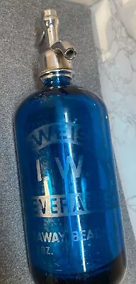 VTG Safe T Seltzer Co Bottle Czechoslovakia I Weiss Beverages Rockaway Beach NY • $64