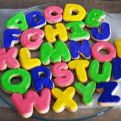 £7.66 • Buy A-Z ALPHABET SHAPED CUTTERS Cookie/Fondant Sugarcraft Moulds/Biscuit Shapers