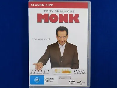 Monk Season 5 - Tony Shalhoub - DVD - Region 4 - Fast Postage !! • $5.82
