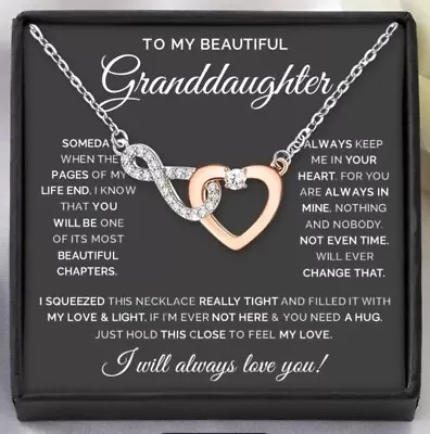 To My Granddaughter Necklace Xmas Birthday Gift For Granddaughter From Grandpa • $21.50