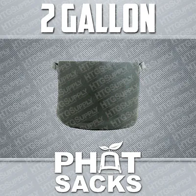 2 GALLON FABRIC GROW POTS SMART G Container Gro Sacks Breathable Pots Planters 1 • $4.59
