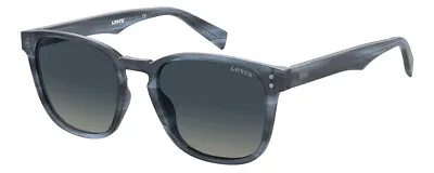 Levi's Timeless LV5008S Unisex Sunglasses Crystal Blue Horn Marble/Sf Grey 52 Mm • $39.91
