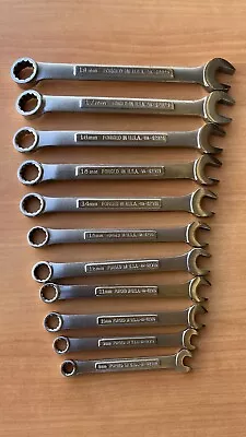 Vintage Craftsman 11-Piece -VA- Series Metric Combination Wrench Set Made In USA • $70