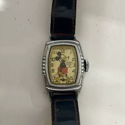 1930’s Ingersoll Mickey Mouse (SN 8313134) W/ Hands Wrist Watch (For Repair) • $36