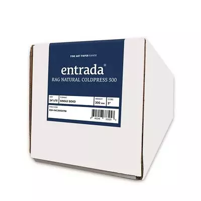 Moab Entrada Rag Natural Coldpress 300 Inkjet Print Paper 24 X75' Roll • $257.02