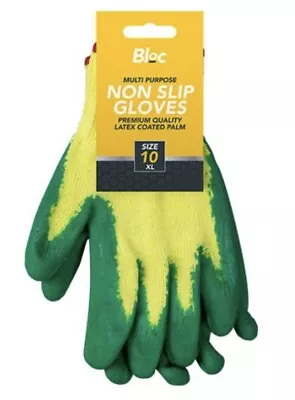 Gardening Gloves Safety Protective Garden Work Latex Coated Ladies Men Size 10 L • £2.49