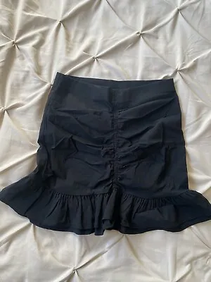 £15 • Buy Topshop Black Peplum Mini Skirt, Size 12