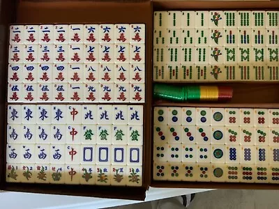 Chinese Mahjong Set Large Tiles • $15