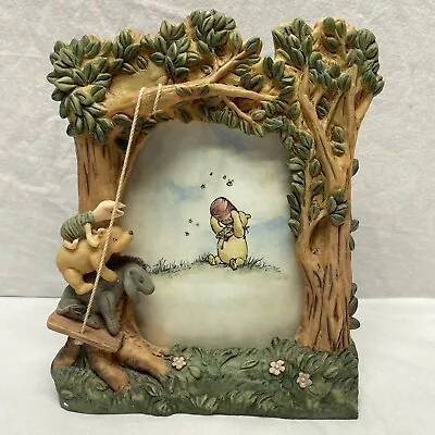 Charpente Classic Vintage Winnie The Pooh Tree Swing Picture Frame-Free Shipping • $28