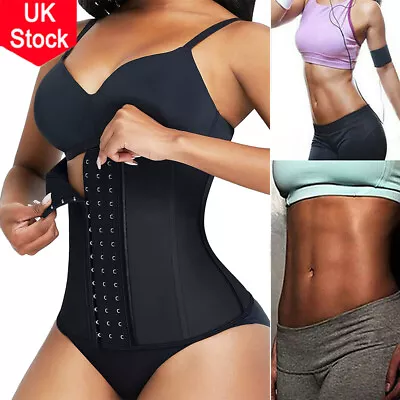 Fajas LATEX Waist Trainer Cincher Long Torso Colombianas Body Shaper Corset Belt • £20.99