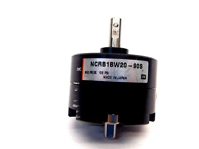 SMC NCRB1BW20-90S [JW] Max Press 100 PSI Air Cylinder Rotary Actuator • $54.83