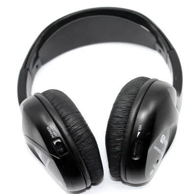 $6.99 • Buy Audiovox Wireless IR Infrared Stereo Headphones For Car DVD Player - Black 