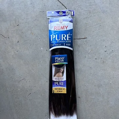 Milky Way PURE Human Hair Weave Extension Yaky_10 _#P1B/33 • $19