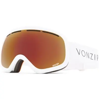 Vonzipper Skylab 2019 Goggles White Satin Wild Black-Fire Chrome • $80.95