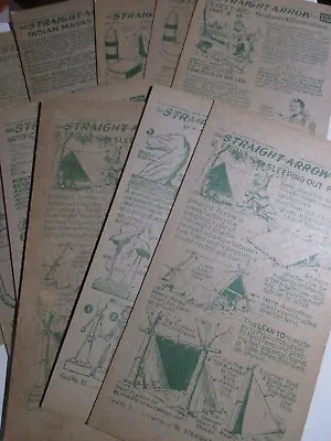 Lot Of 11 1952 Book 4 Straight Arrow Nabisco Manual Cards Western Indian Cards • $19.99