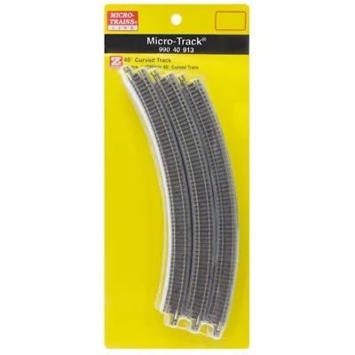 $38.36 • Buy Z Scale MTL Micro Trains 99040913 Curved Track R220mm X 45d (12 Pieces)