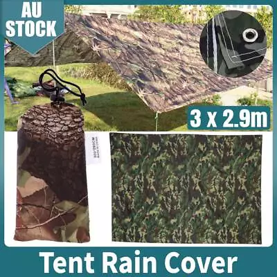 3M Waterproof Fly Tent Outdoor Camping Tarp Rain For Canopy Hammock Hiking Cover • $22.20