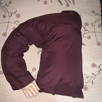 My Boyfriend Pillow-Cuddly Form Body Pillow Maroon Excellent Used Condition • $20