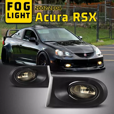 For 02-04 Acura RSX Assembly Fog Lights Clear Lens Lamps Wiring Kit Switch Bulbs • $40.99