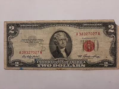 1953 Series A 2 Dollar Bill • $3