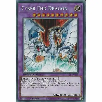 Cyber End Dragon SGX1-ENG21 1st Edition Secret Rare : YuGiOh Card Speed Duel • £1.90