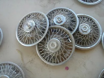 4 - 15 Inch Wire Wheel Hubcaps • $45.25