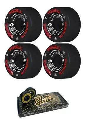 Powell Peralta  G Bones Skateboard Wheels - 64mm 97a + Bearings • $52.99