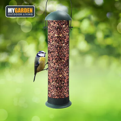 Wild Bird Hanging Nut Seed Feeder Large Easy Fill Feeding Station All Weather • £6.50