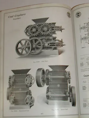 Vtg 1921 Heavy Equipment Catalog/coal Crushers/grain Elevators/rope Transmission • $273.99