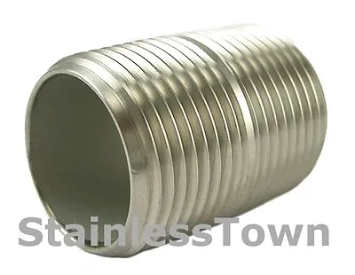 $2.49 • Buy Stainless Steel Pipe Nipple 1  X  Close (1-1/2 ) Type 304 18-8 StainlessTown