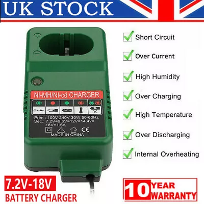 For Makita 110v 7.2V-18V NiCd & NiMH Battery Charger DC1804T 1822 1222 1420 9000 • £12.74