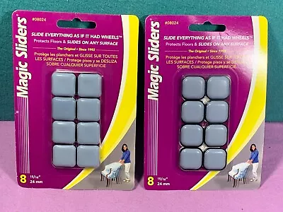 Magic Sliders Square Slider 15/16  08024  Lot Of 2  8pks    FREE SHIPPING • $17.50