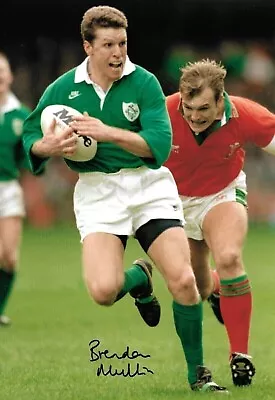 £44.99 • Buy Brendan Mullin Runs With Ball During Game For Ireland V Wales Signed 12x8 Photo