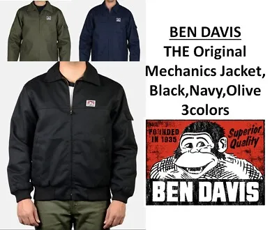 Ben Davis Mechanic’s Jacket Quilted Lining Zipper Front Jacket 3Colors • $89