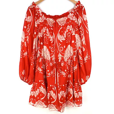 $120 • Buy Alice McCall Cotton Silk Off Shoulder Mini Dress Size 10 12